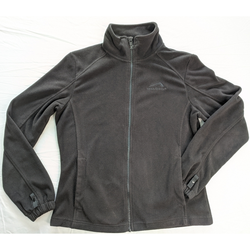 Polar Edge Women's full zip fleece jacket black
